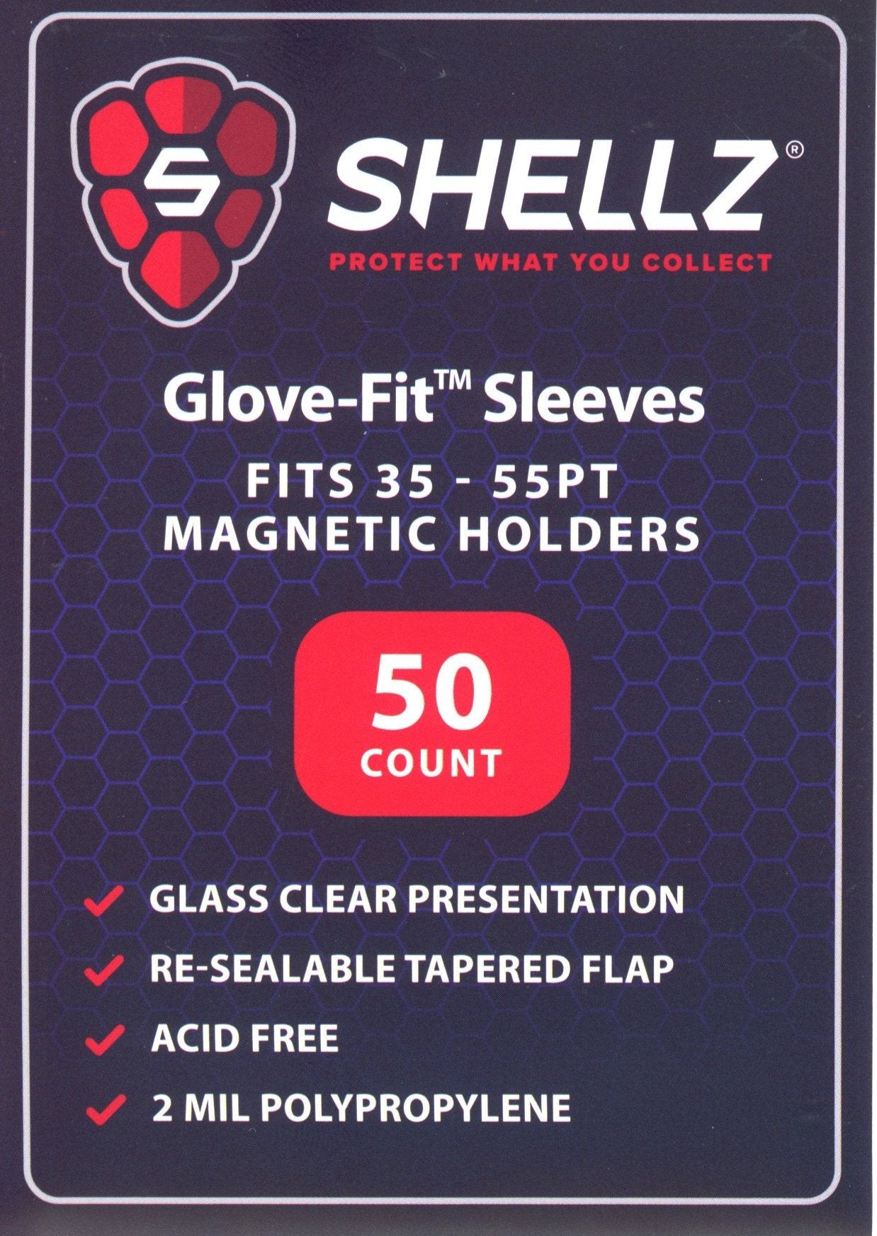 Shellz Glove-Fit Sleeves Magnetic Holders 35PT-55PT