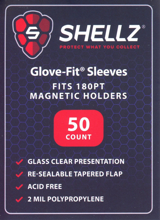 Shellz Glove-Fit Sleeves Magnetic Holders 180PT - Pack of 50